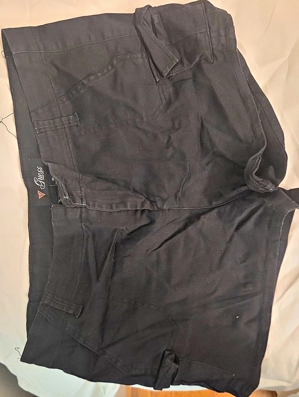 Guess Cargo Shorts in Black Waist 30